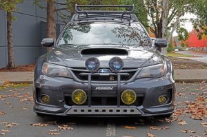 Subaru WRX STI Tow Hook Kit - Front - Perrin Performance - Flat Black - `08-`14 Subaru WRX STI Tow Hook Kit - Front - Perrin Performance - Flat Black - `08-`14